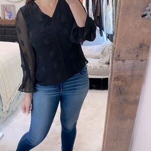 White House black market black top size petite small